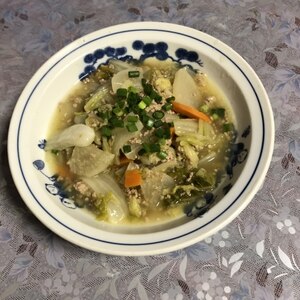 生姜たっぷり♪ひき肉と冬野菜の和風あんかけ